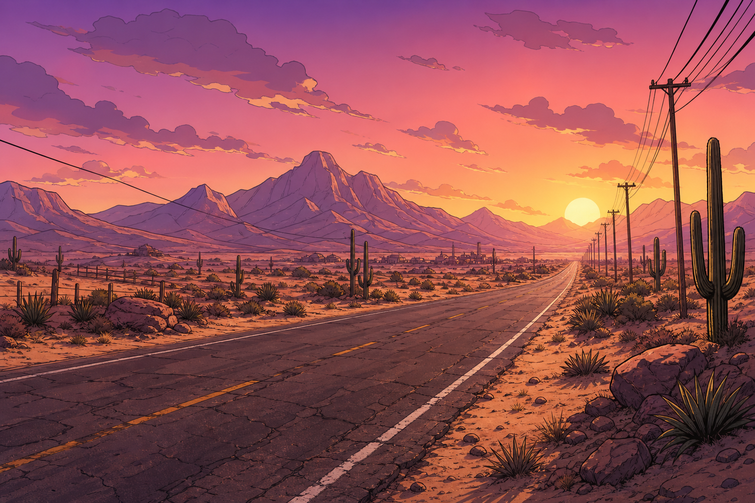Blaine County desert highway